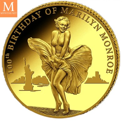 2026 100th Anniversary Marilyn Monroes Birth 0,5 GRAM GULL PROOF I KAPSEL