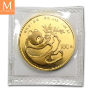 1984 China 1 oz Gold Panda kvalitet BU i orginal forseglet plast