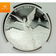 Mexico 1 onza 2006 Kvalitet proof, NHC PF69 UCAM