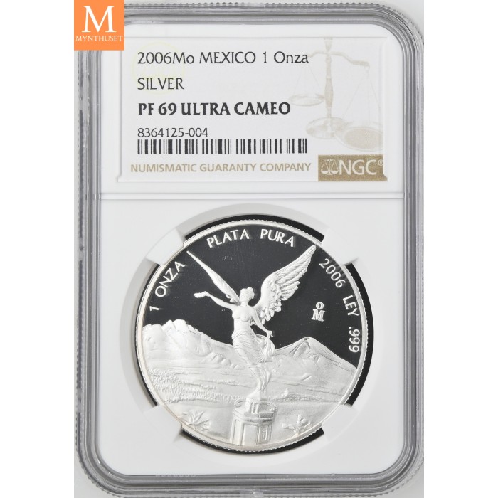 Mexico 1 onza 2006 Kvalitet proof, NGC PF69 UCAM