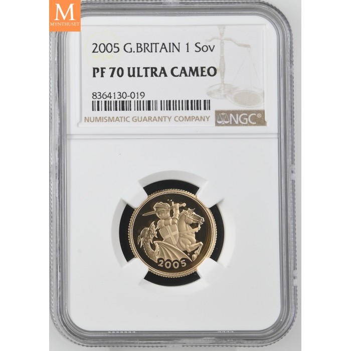 Storbritania 2005 Gull Proof Sovereign NGC PF70