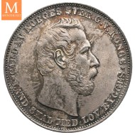 Speciedaler 1865 Carl XV Kv 0 Nydelig!