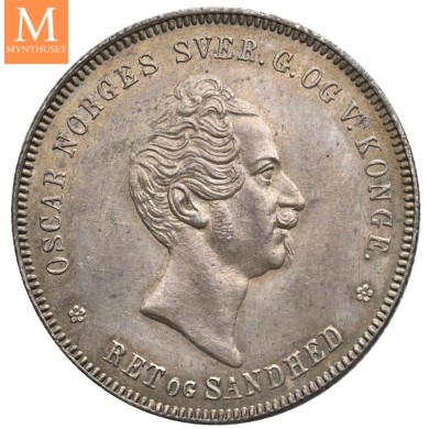 Speciedaler 1857 Oscar I Kv 0