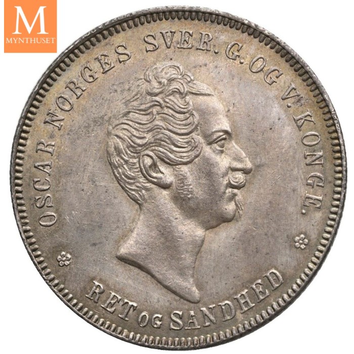 Speciedaler 1857 Oscar I Kv 0