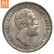 12 skilling 1873 Oscar II Kv 0