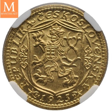1923 Czechoslovakia Dukat NGC MS64
