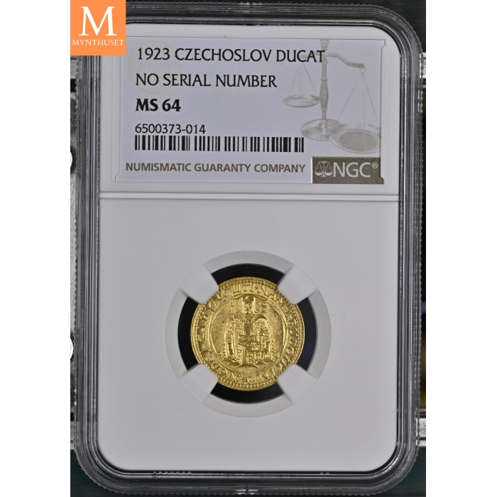 1923 Czechoslovakia Dukat NGC MS64