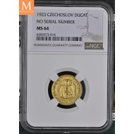 1923 Czechoslovakia Dukat NGC MS64
