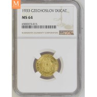 1933 Czechoslovakia Dukat NGC MS64