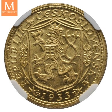 1933 Czechoslovakia Dukat NGC MS64