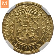1933 Czechoslovakia Dukat NGC MS64