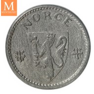 50 øre 1945 Zink kvalitet 0 Ex Roschberg