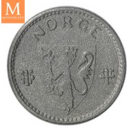 50 øre 1945 Zink kvalitet 0 Ex Roschberg