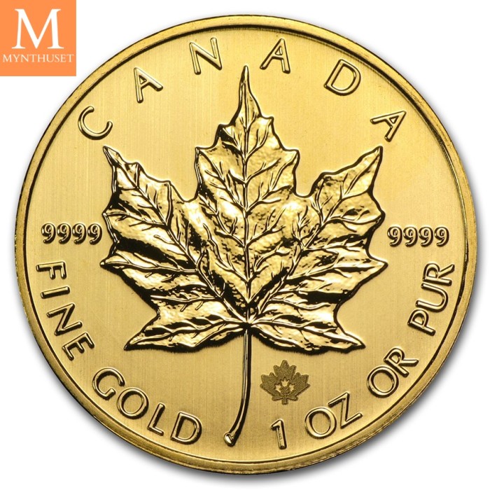 2013 Canada 1 OZ GULL 9999 MAPLE LEAF BU I KAPSEL