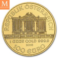 2016 Østerrike 1 oz Gull Philharmoniker BU i kapsel