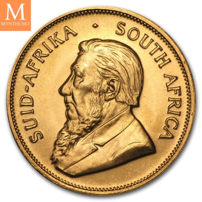 1976 Sør Afrika 1 oz Gull Krugerrand BU M/Kapsel