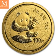 2000 Kina 1 oz 999 Gull PANDA 100 YUAN kvalitet 0/01 i kapsel