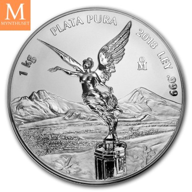 2018 Mexico LIBERTAD 1 KILO KV PROOFLIKE NGC PL70, SJELDEN!