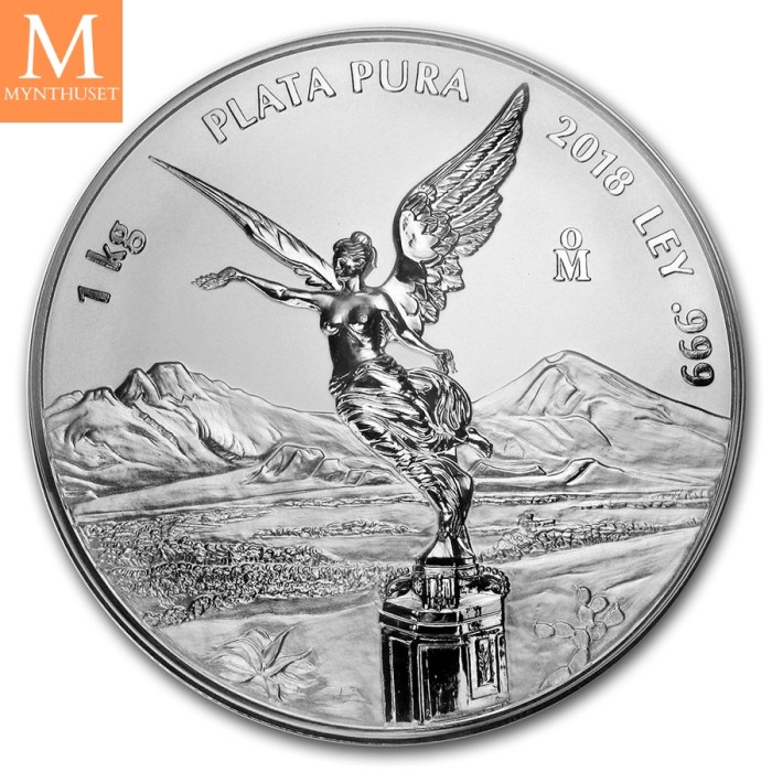 2018 Mexico LIBERTAD 1 KILO KV PROOFLIKE NGC PL70, SJELDEN!