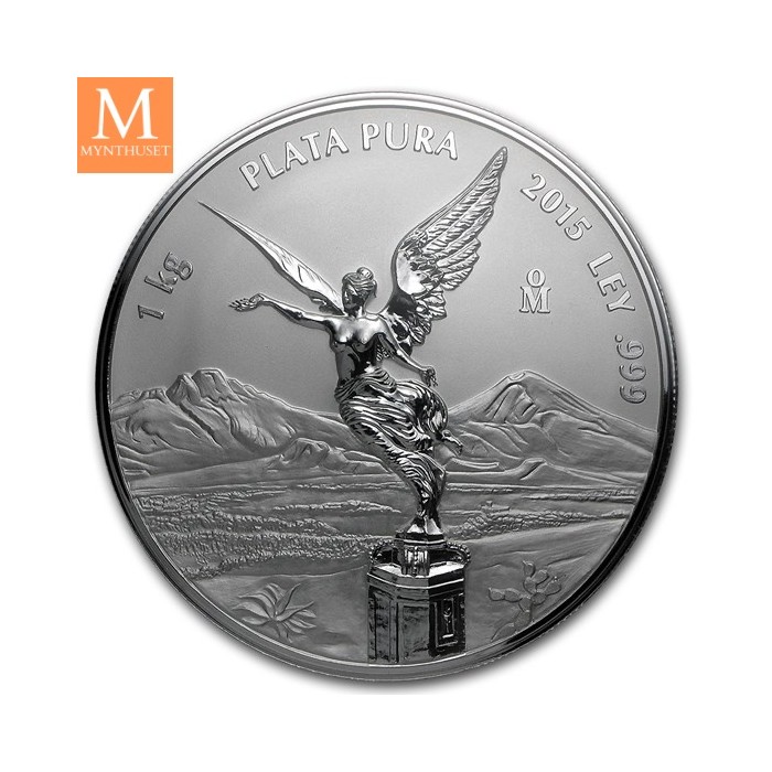2015 Mexico LIBERTAD 1 KILO KV PROOFLIKE NGC PL70, SJELDEN!