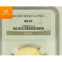Mexico 2013 Gull 1 Onza MS69 