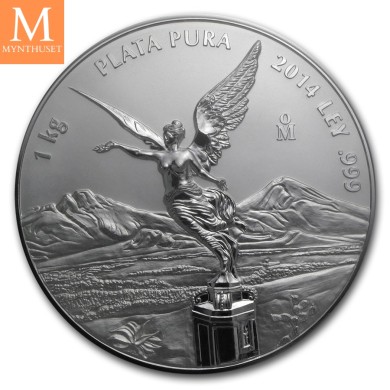 2014 Mexico LIBERTAD 1 KILO KV PROOFLIKE NGC PL69, SJELDEN!