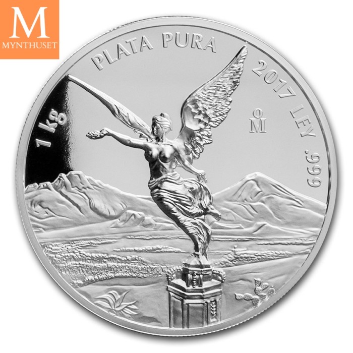 2017 Mexico LIBERTAD 1 KILO KV PROOFLIKE NGC PF69, SJELDEN!