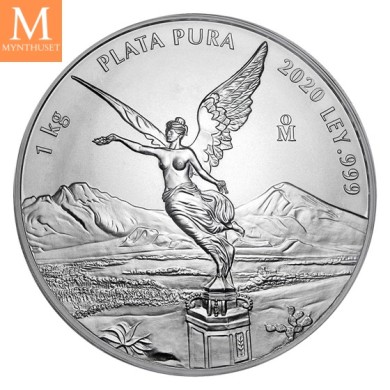 2020 Mexico LIBERTAD 1 KILO KV BU NGC MS69, SJELDEN!