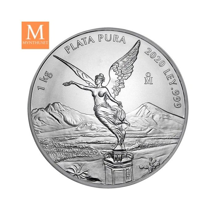 2020 Mexico LIBERTAD 1 KILO KV BU NGC MS69, SJELDEN!