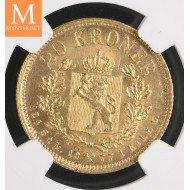 1914 Norway 10 øre kvalitet 0 , NGC MS66