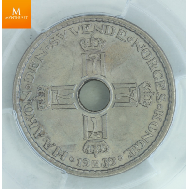 1 krone 1939 kvalitet MS64