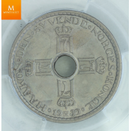 2 kroner 1907 lite skjold kvalitet god 01