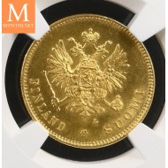 1912 L Finland/Russia 20 Markkaa NGC MS63 MEGET SJELDEN !