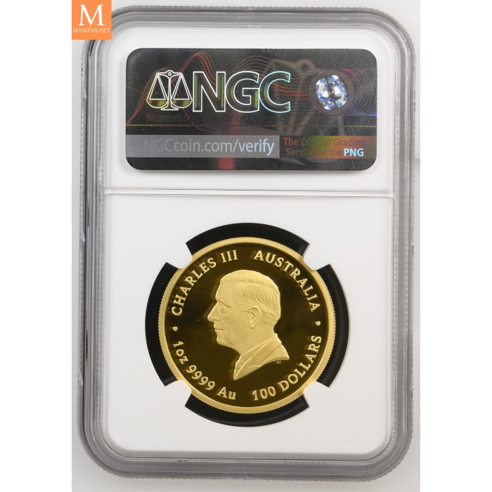 2026 Australia YEAR OF THE HORSE 1 OZ  GULL LUNAR SERIE 3 KVALITET PROOF COLOR NGC PF70