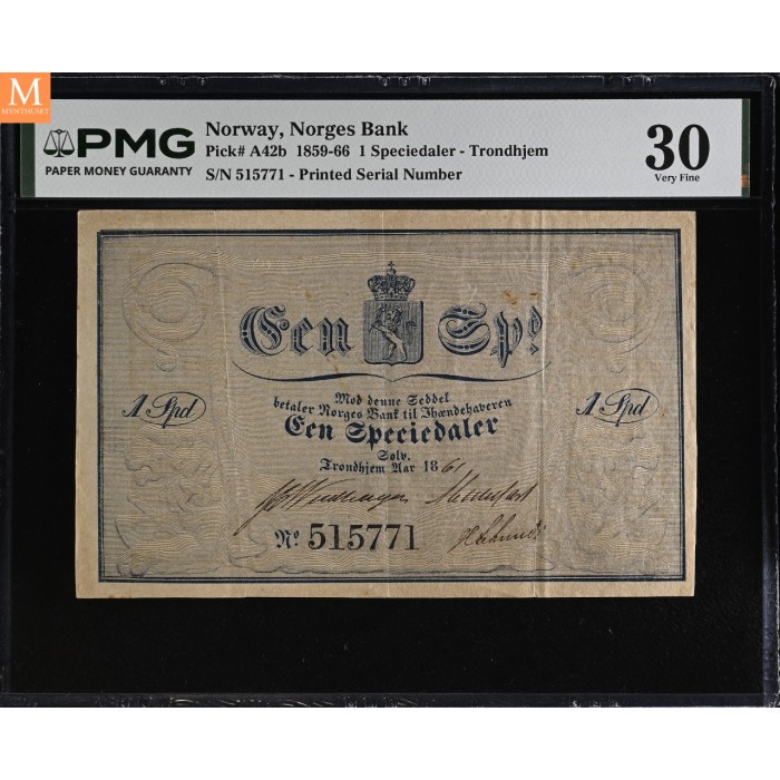 1 Speciedaler 1861 kvalitet 1 PMG VF30