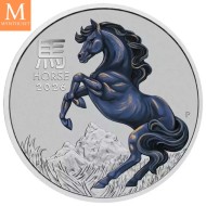 2026 Australia 1 oz Platinamynt Lunar Serie III Year of the Horse Farget BU M/Kapse