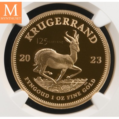 2023 South Africa Gold Krugerrand 125th Kruger NP Privy NGC PF70