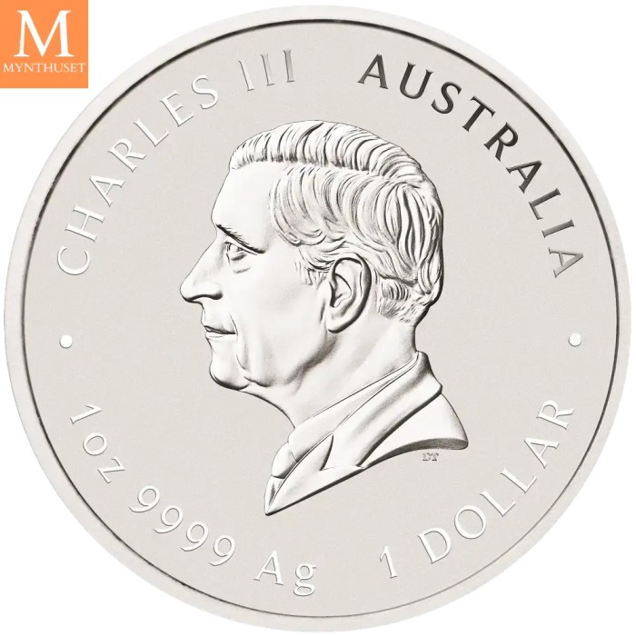 2027 Australia 1 oz SØLV Lunar S3 Year of the Goat BU M/Kapsel "Forhåndssalg"