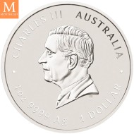 2027 Australia 1 oz SØLV Lunar S3 Year of the Goat BU M/Kapsel "Forhåndssalg"