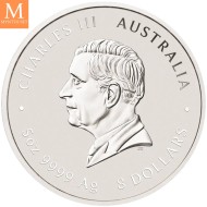 2027 Australia 5 oz SØLV Lunar S3 Year of the Goat BU M/Kapsel "Forhåndssalg"
