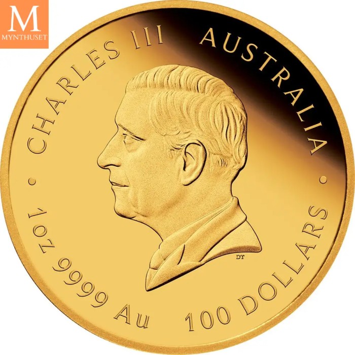 2027 Australia 1 oz Gull Lunar S3 Year of the Goat Proof med Etui & COA "PÅ LAGER"