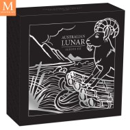 2027 Australia 1/2 oz sølv Lunar S3 Year of the Goat Proof med Etui & COA "PÅ LAGER"