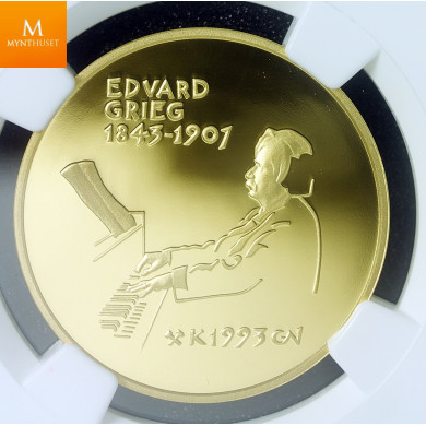1993 Norway 1500kroner gold Edvard Grieg NGC PF69