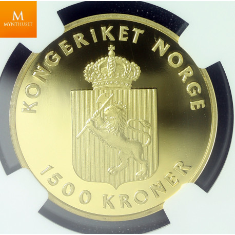1993 Norway 1500kroner gold Edvard Grieg NGC PF69