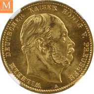 1873 A GERMANY PRUSSIA 10 Mark NGC MS63