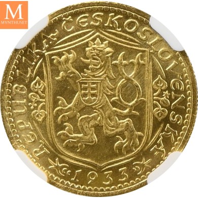 1933 Czechoslovakia Dukat NGC MS64