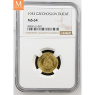 1933 Czechoslovakia Dukat NGC MS64