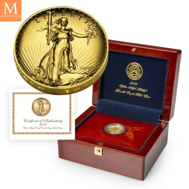 2009 20 Dollar ULTRA HIGH RELIEF i originalt skrin med ekthetsbevis