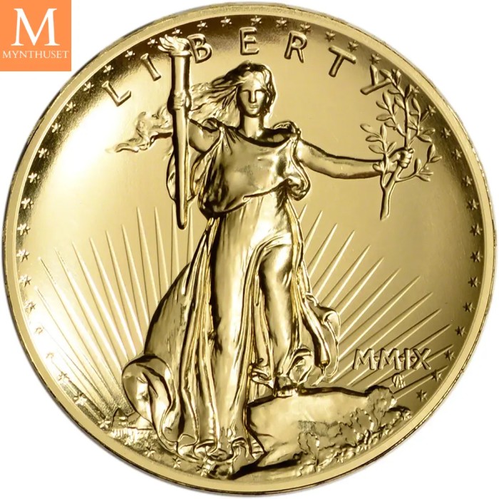 2009 20 Dollar ULTRA HIGH RELIEF i originalt skrin med ekthetsbevis