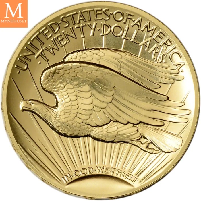 2009 20 Dollar ULTRA HIGH RELIEF i originalt skrin med ekthetsbevis